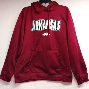 Russell Athletic Arkansas‎ Razorbacks Football Red Pullover Hoodie Men's Large
